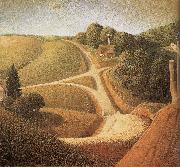 Grant Wood New Road oil on canvas